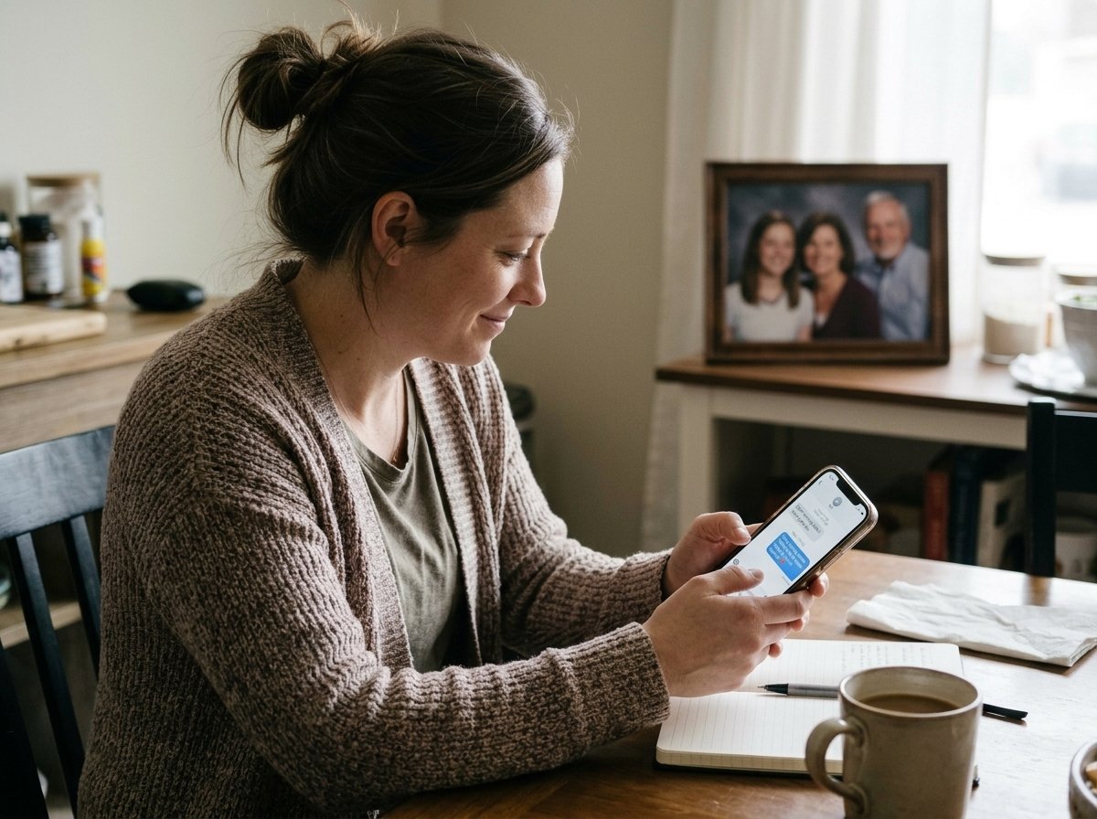After My Mom Died, My Dad Started Sending Me a Text Every Single Morning
