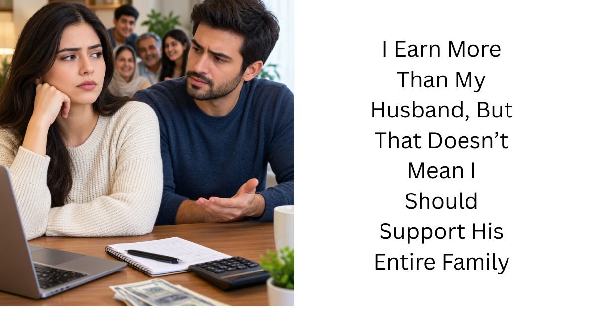 I Earn More Than My Husband, But That Doesn’t Mean I Should Support His Entire Family